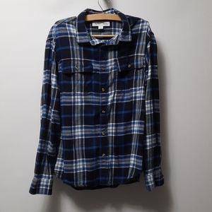 Old Navy Blue Flannel Men's XL